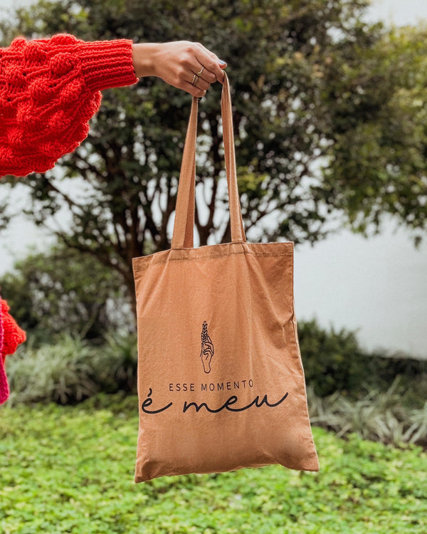 Ecobag de algodão "esse momento é meu"